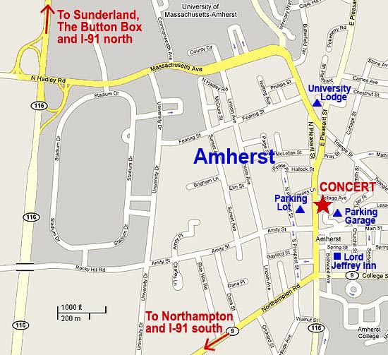 Amherst map