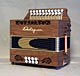 Castagnari Sander button accordion, natural finish walnut
